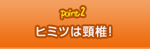 point2 ヒミツは頸椎!